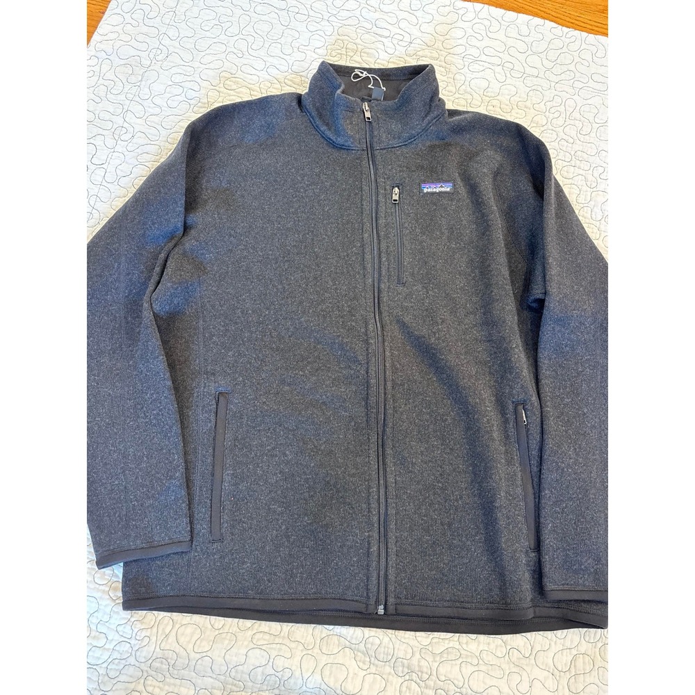 Patagonia Better Sweater Full Zip Jacket Mens XL Black Heather NWOT